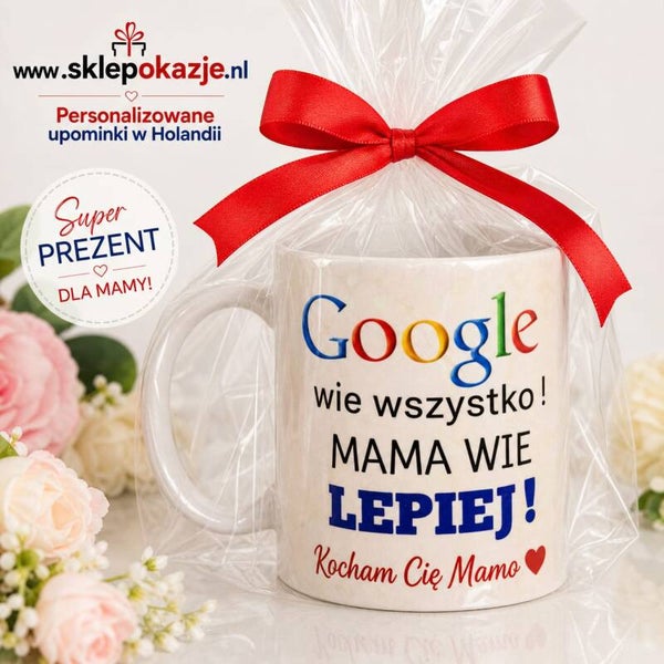 ZABAWNY KUBEK - Google wie wszystko, mama wie lepiej