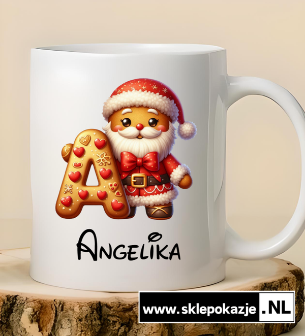 ŚWIĄTECZNE KUBKI "Z dowolnym imieniem z piernika"