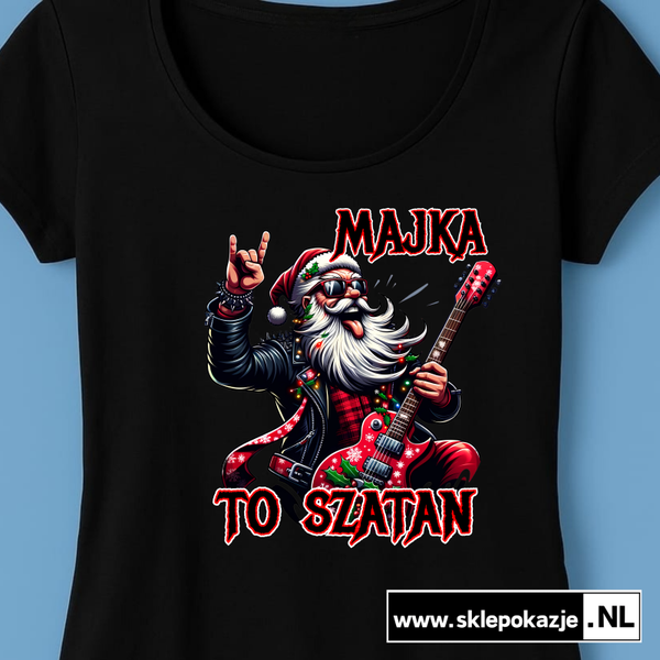 KOSZULKA DAMSKA | Majka to szatan model #8 | Czarna