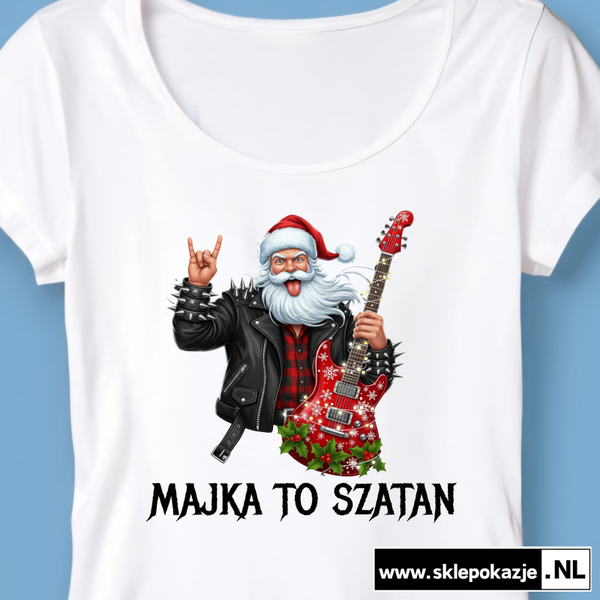 KOSZULKA DAMSKA | Majka to szatan model #1 | Biała