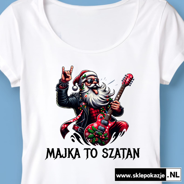 KOSZULKA DAMSKA | Majka to szatan model #5 | Biała