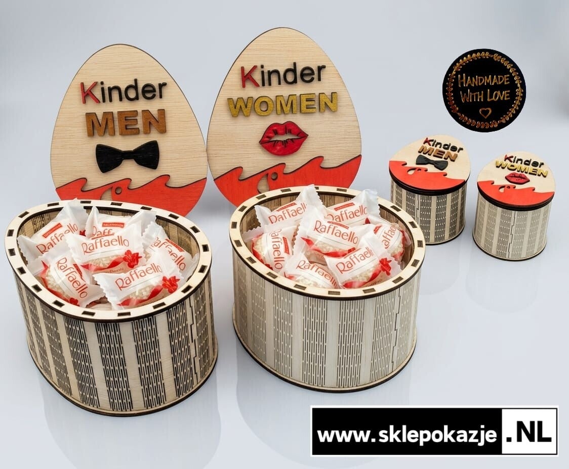 DREWNIANE JAJO NIESPODZIANKA w wersji WOMEN lub MEN