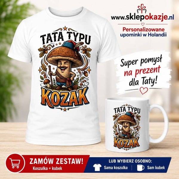 ZESTAW DLA TATY "Kozak"  (koszulka + kubek)