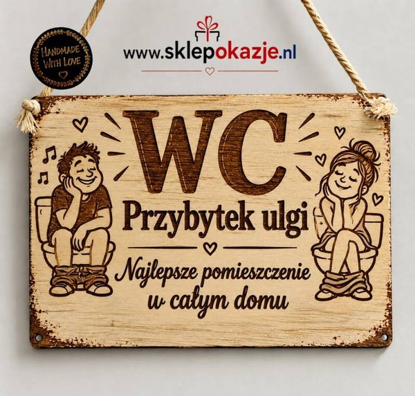 ZABAWNA TABLICZKA "WC"