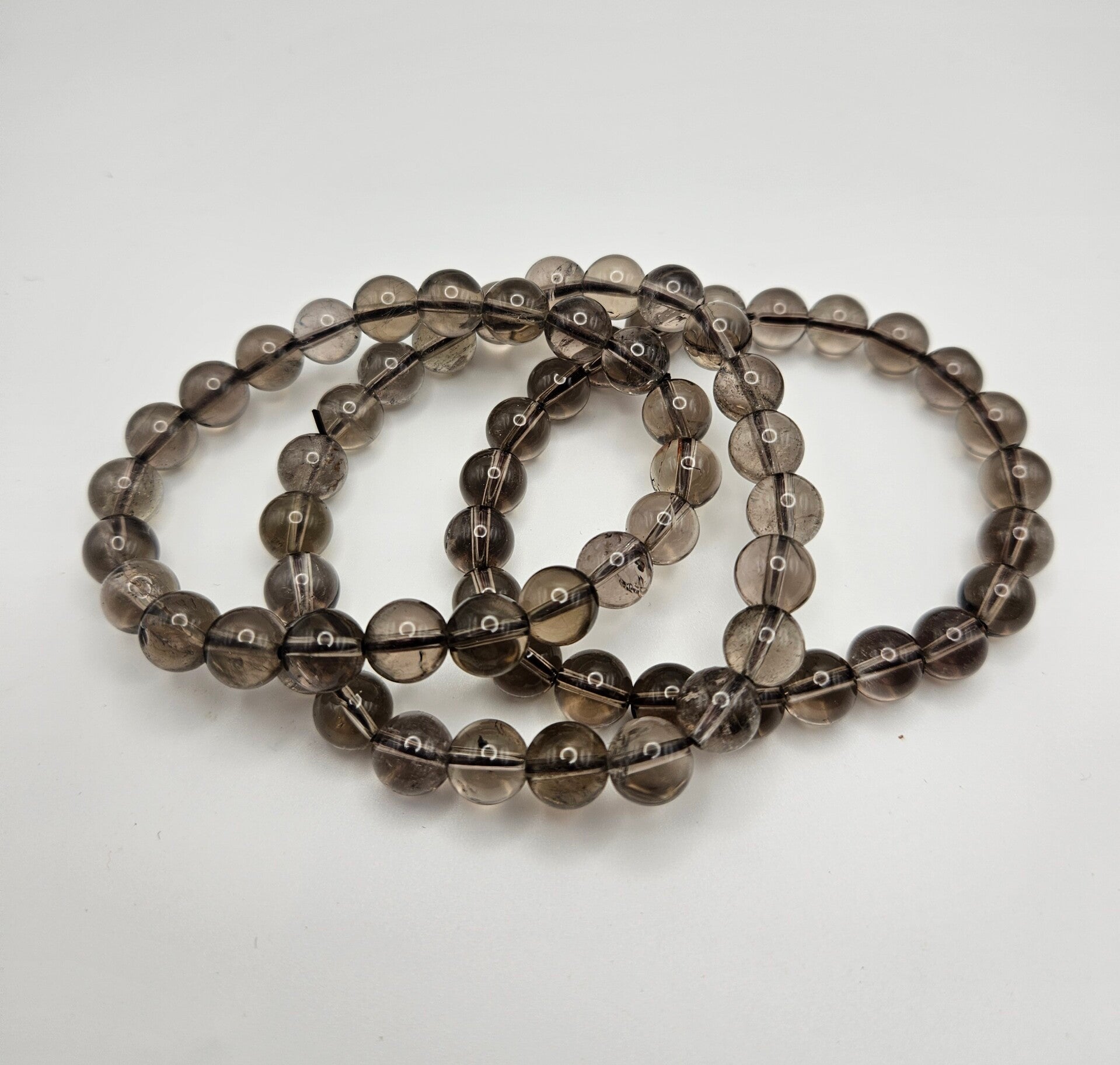Smokey Quartz Bracelet Crystal Beaded