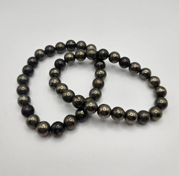Pyrite Beaded Bracelet