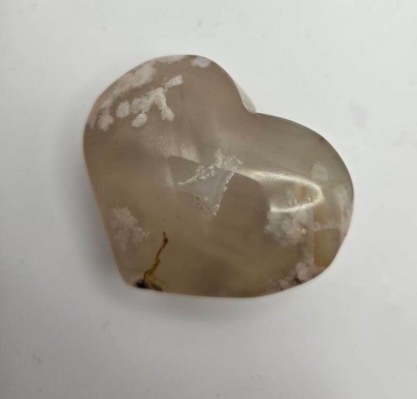 Flower Agate Heart
