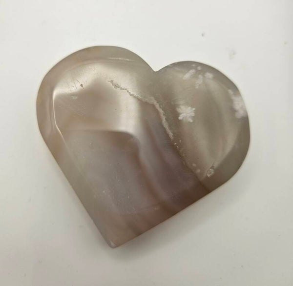Flower Agate Heart