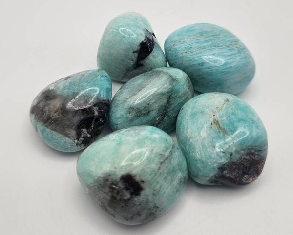 Amazonite, Smokey Quartz & Albite