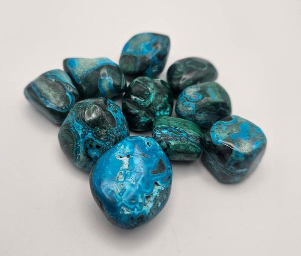 Chrysocholla and Malachite Tumbles