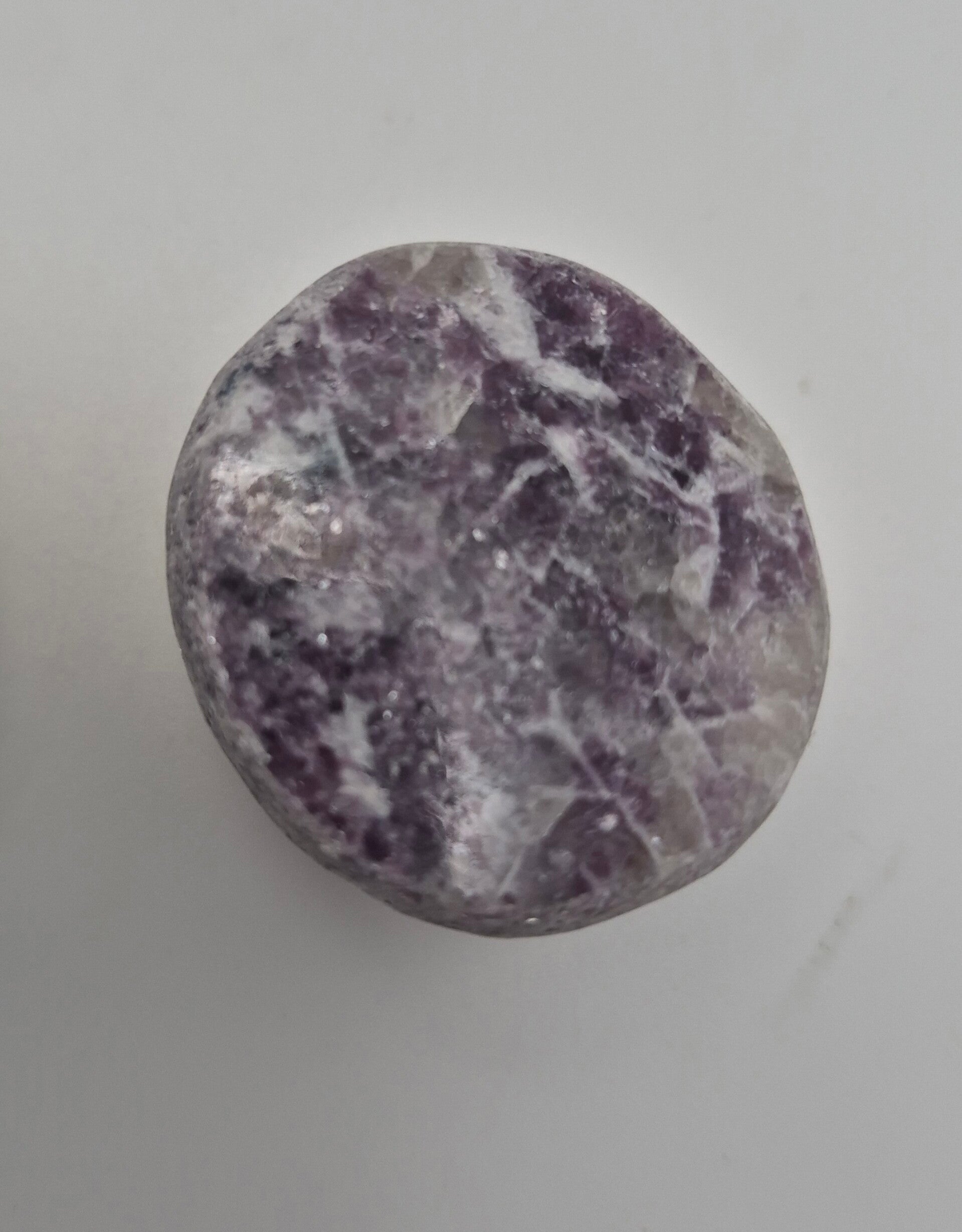 Lepidolite half egg