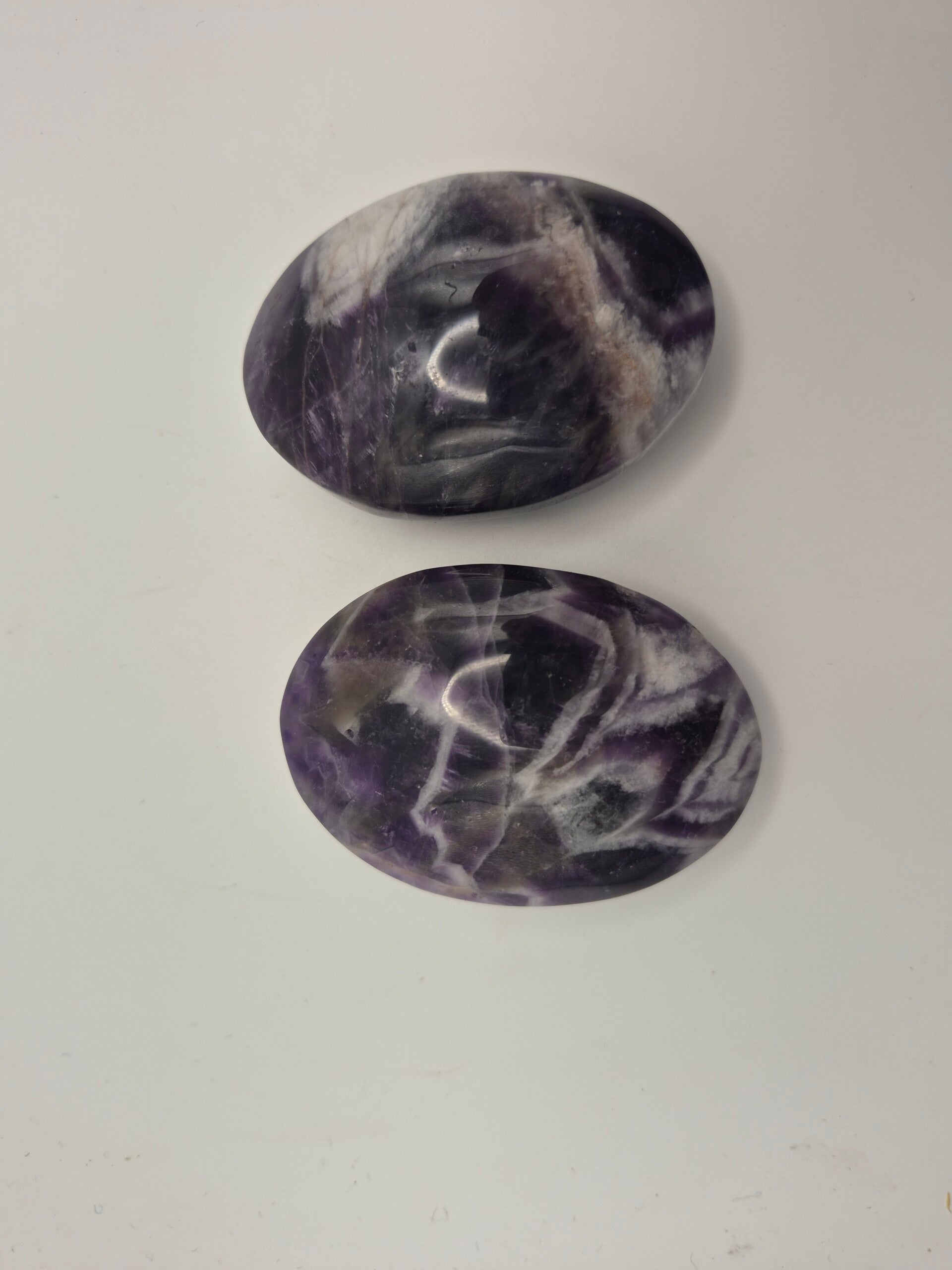 Chevron Amethyst Palm Stone