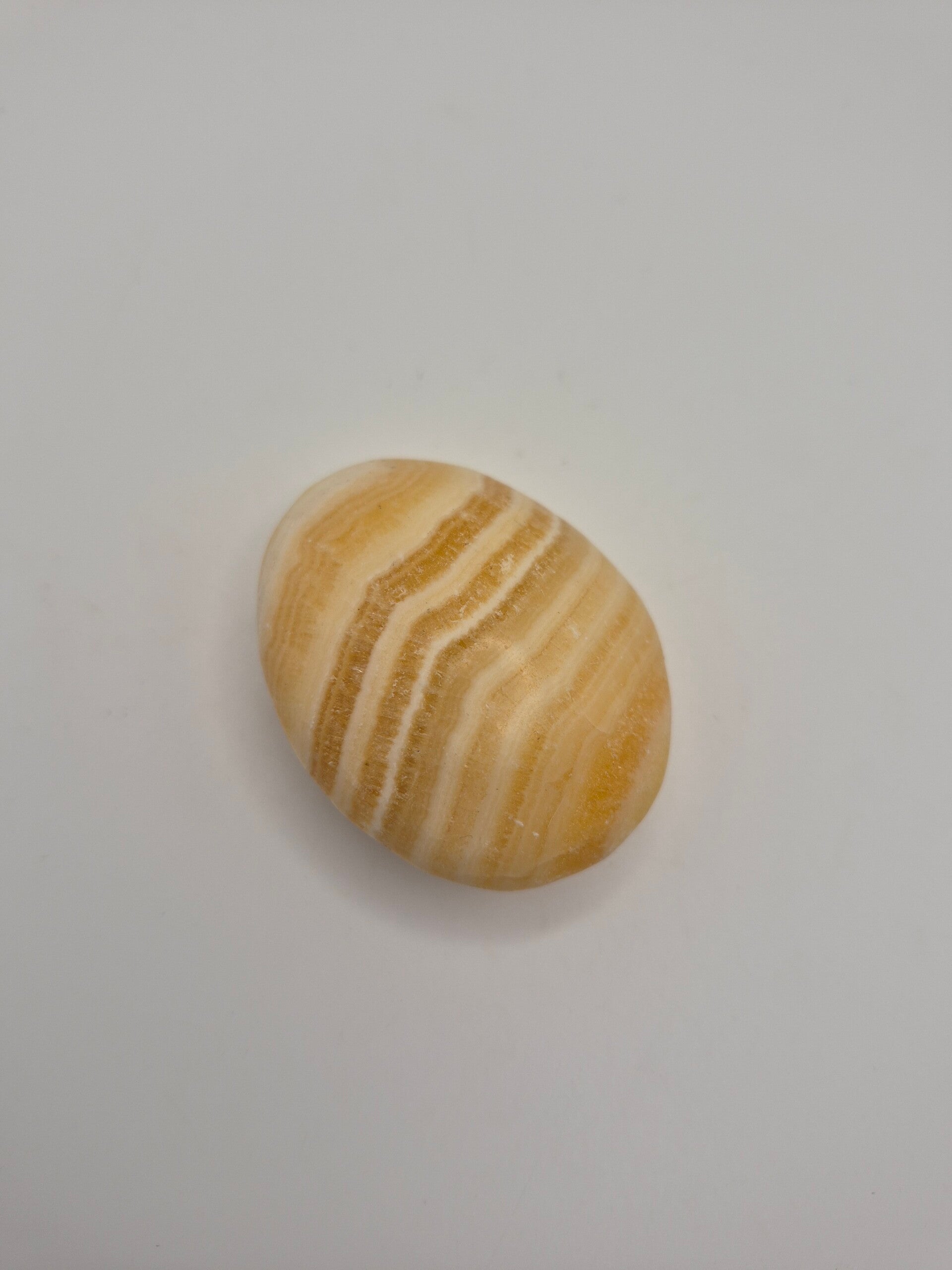 Banded Calcite Palm stone