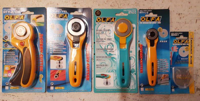 Ritsendokter, Fournituren, zelfmaakmode, Olfa rolmes, Olfa navulling