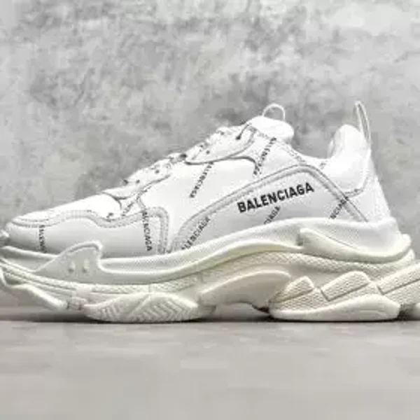 Balenciaga Triple S Black in White
