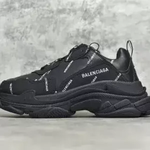 Balenciaga Triple S White in Black