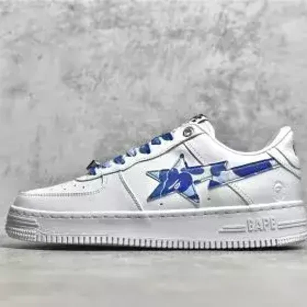 A BATHING APE Bape Sta ABC Camo Low White Blue
