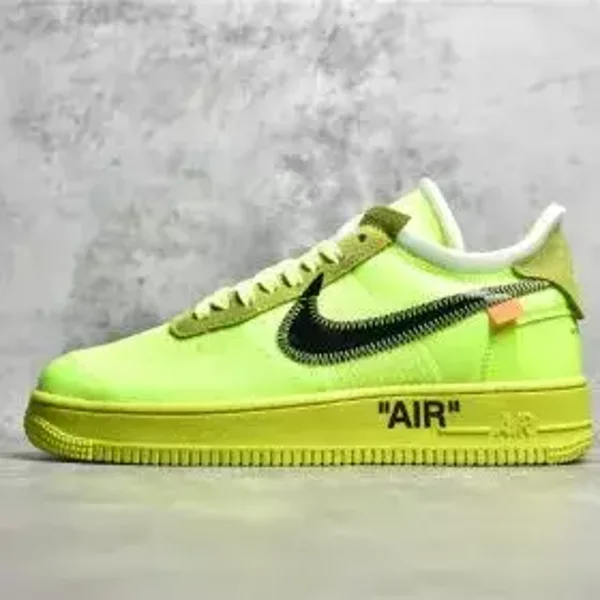 Off-White x Nike Air Force 1 Low Part 2 Volt The Ten
