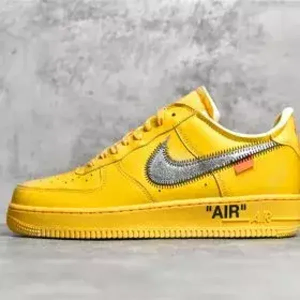 Off-White×Nike Air Force 1 University Glod