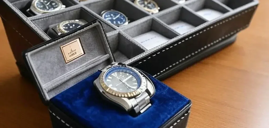 caja de almacenamiento de relojes 