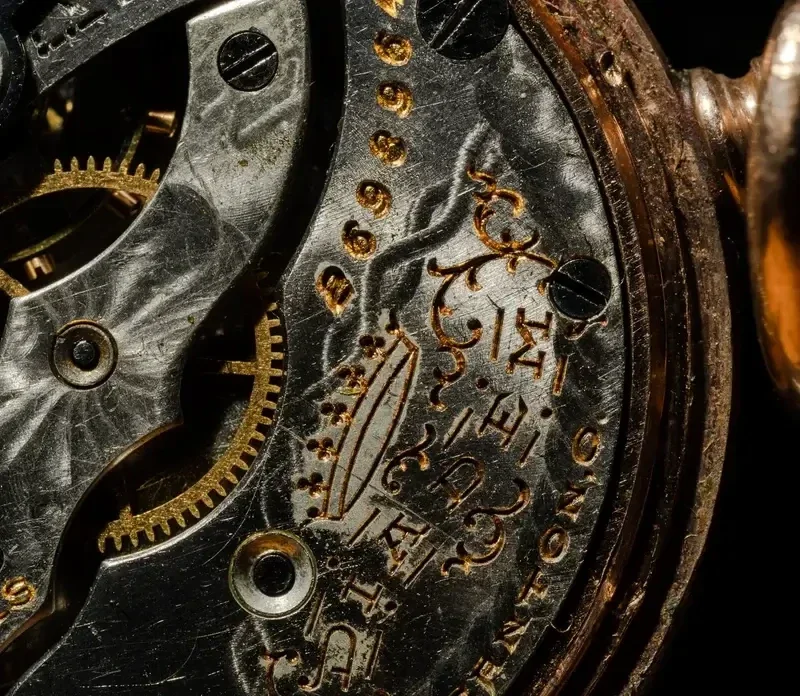 imagen de un movimiento manual vintage