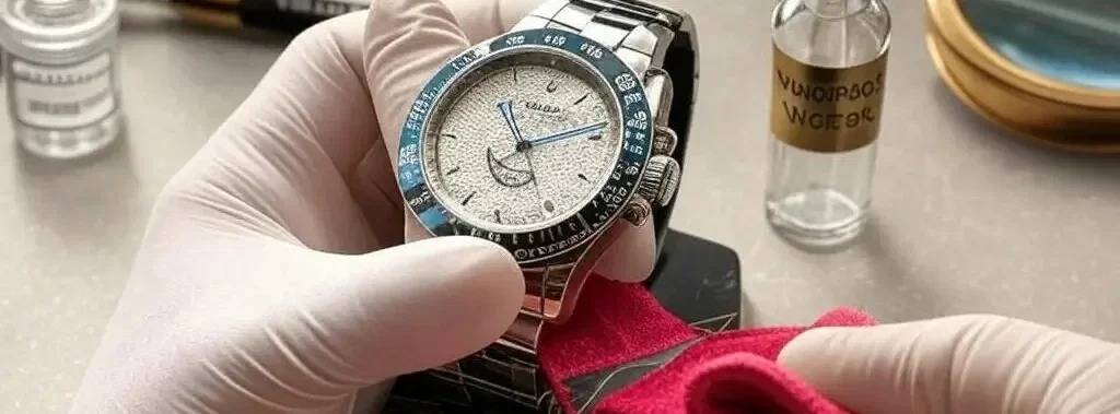 imagen de un reloj que se le hace mantenimiento