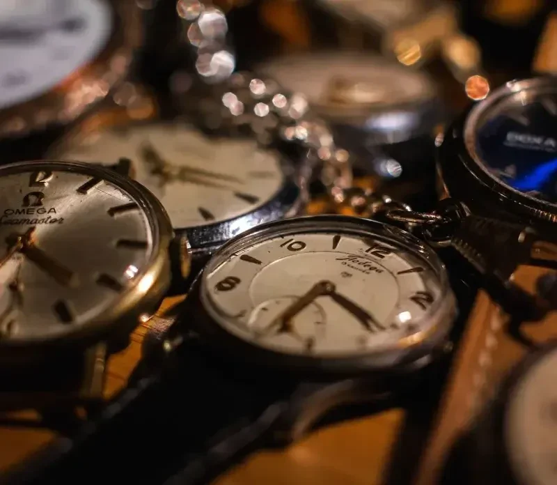 conjunto de relojes mecanicos vintage