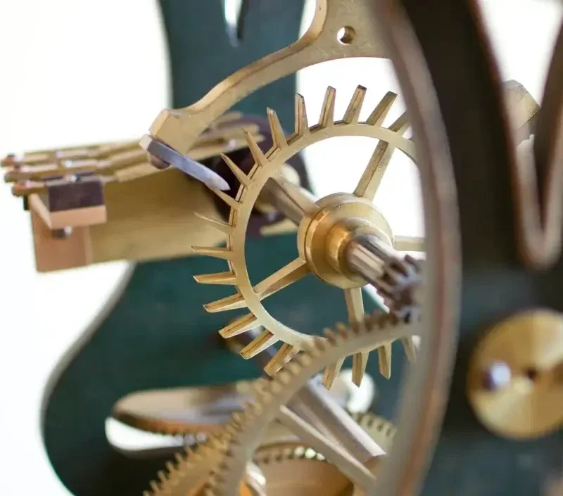 imagen de engranajes de reloj sobredimensionada