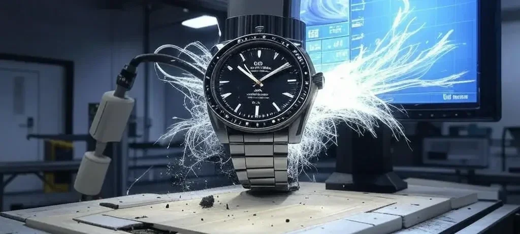 reloj que muestra la resistencia a los golpes