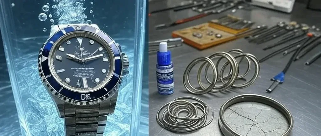 reloj que muestra la resistencia al agua