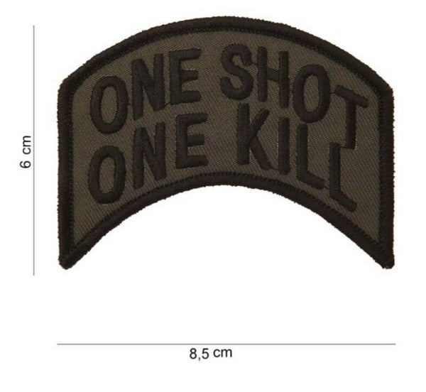 One shot one kill embleem stof