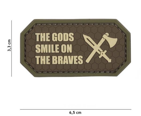 The Gods smile on the braves PVC embleem