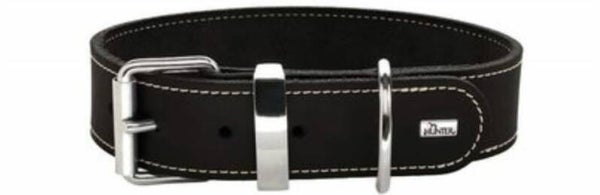 Hunter Halsband 70 / L-XL leder, Zwart 67250
