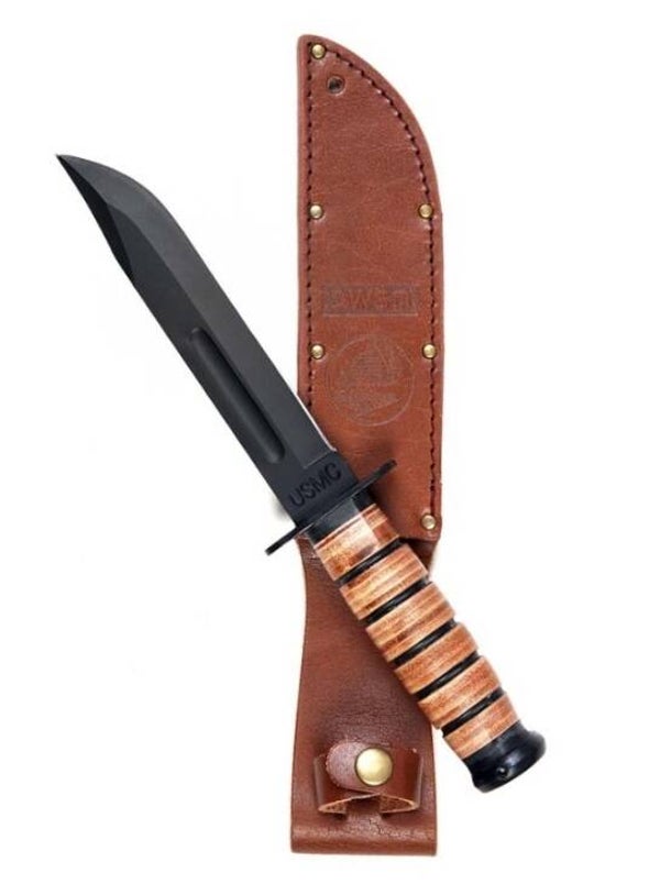 Mes WW II Iwo Jima met Leren hoes 455470