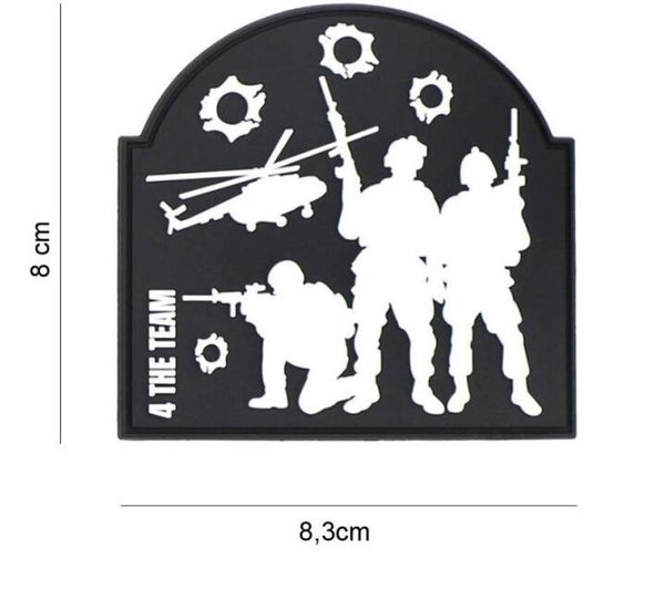 Embleem 3D PVC 4 the team 444130 7449