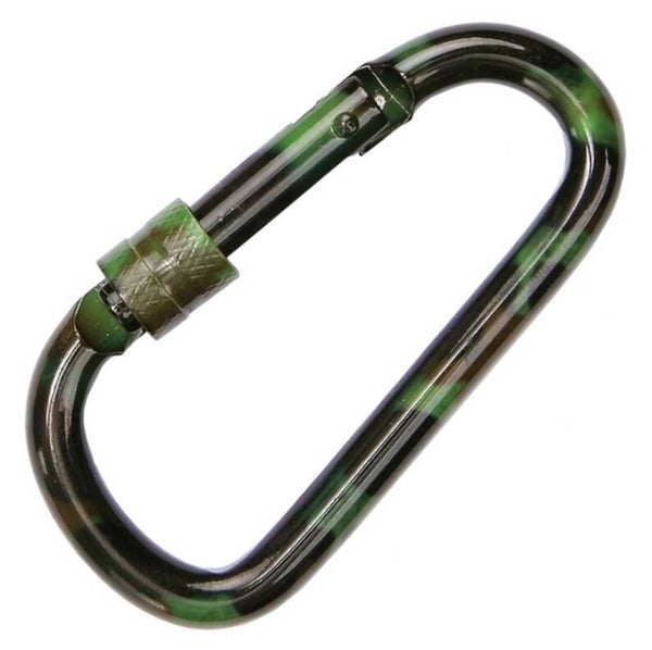 Karabijnhaak schroef sluiting camo  259128