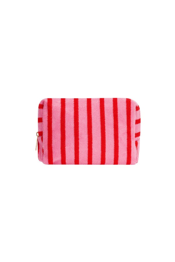 Makeup Bags Strip Red (Pre Order)