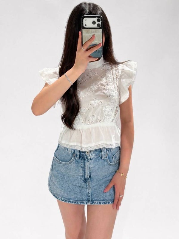 Amelia Top White (Pre Order)