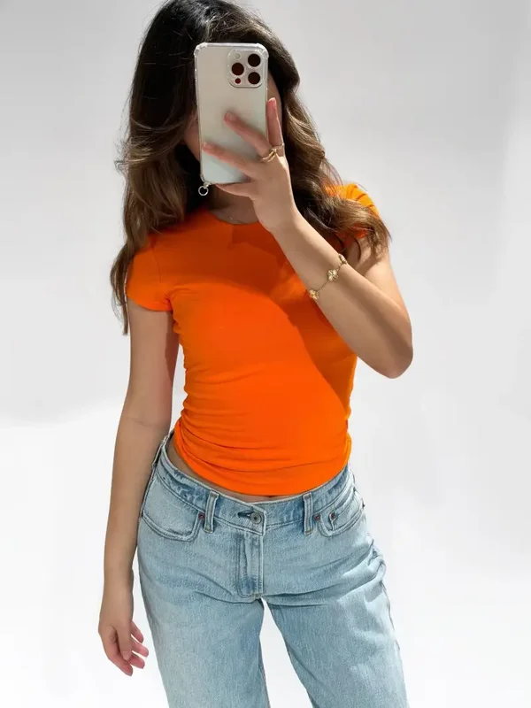 Basic Top Oranje