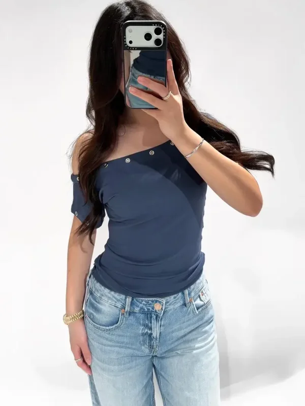 Hannah Top Denim (Pre Order)