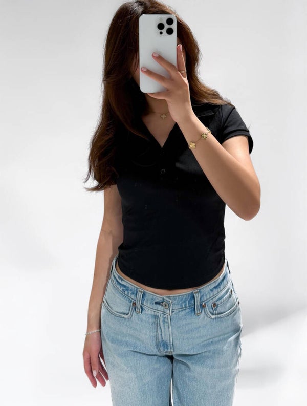 Polo Tee Black