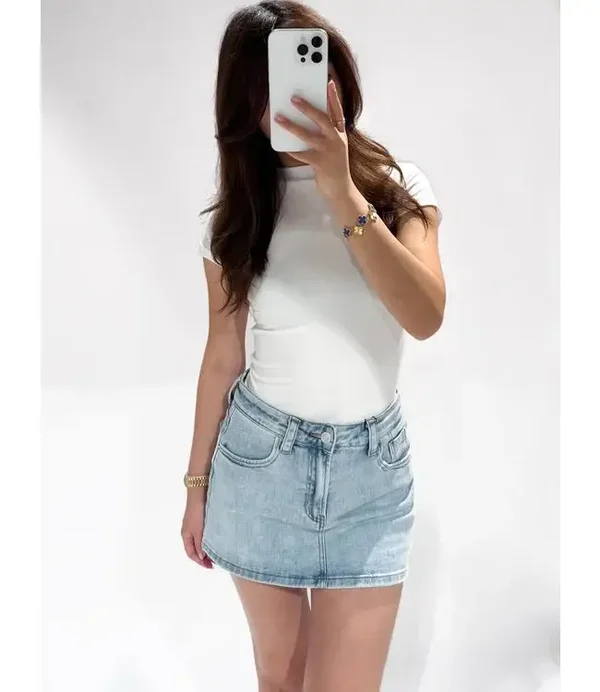 Redefined Denim Skort Light Denim