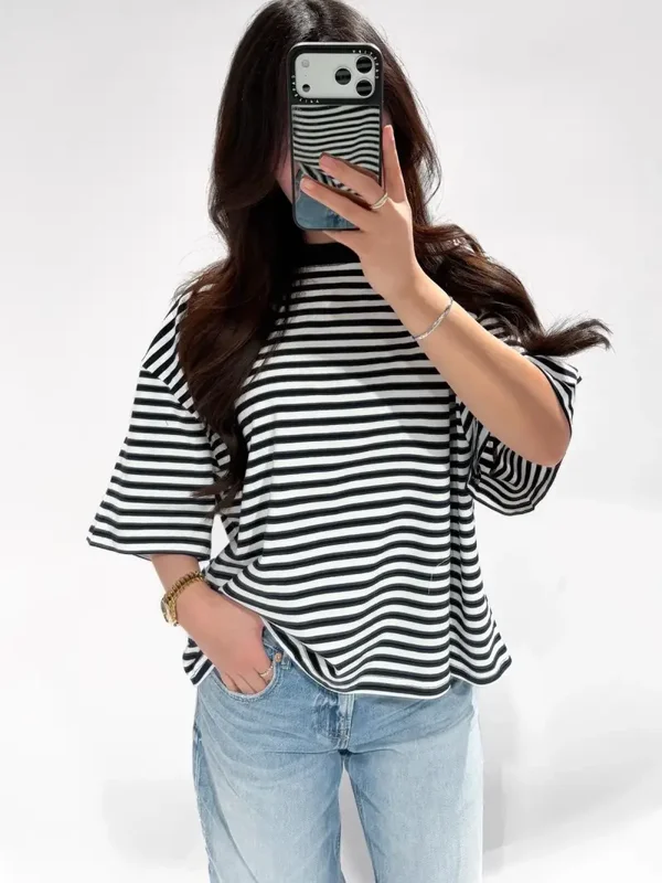 Redefined Stripe Tee Navy/White (Pre Order)