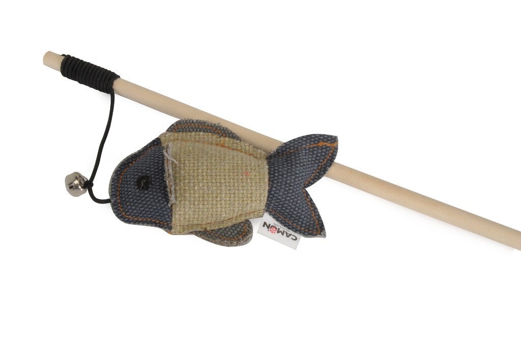 Camon Katzenangel mit Fisch und Catnip