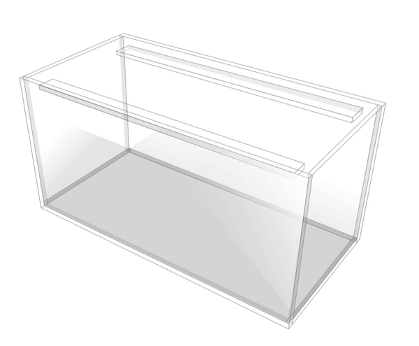 Vollglasaquarium 300cm 1080 Liter