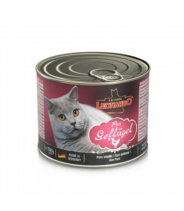 LEONARDO Nassfutter Geflügel pur 200 G