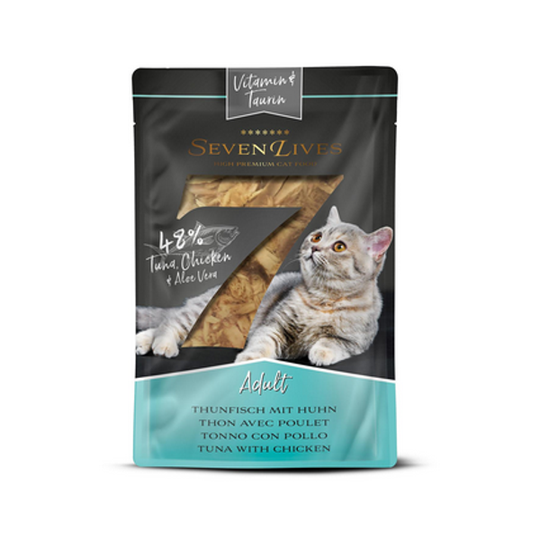 SevenLives Thunfisch mit Huhn, Aloe Vera/Taurin in Jelly