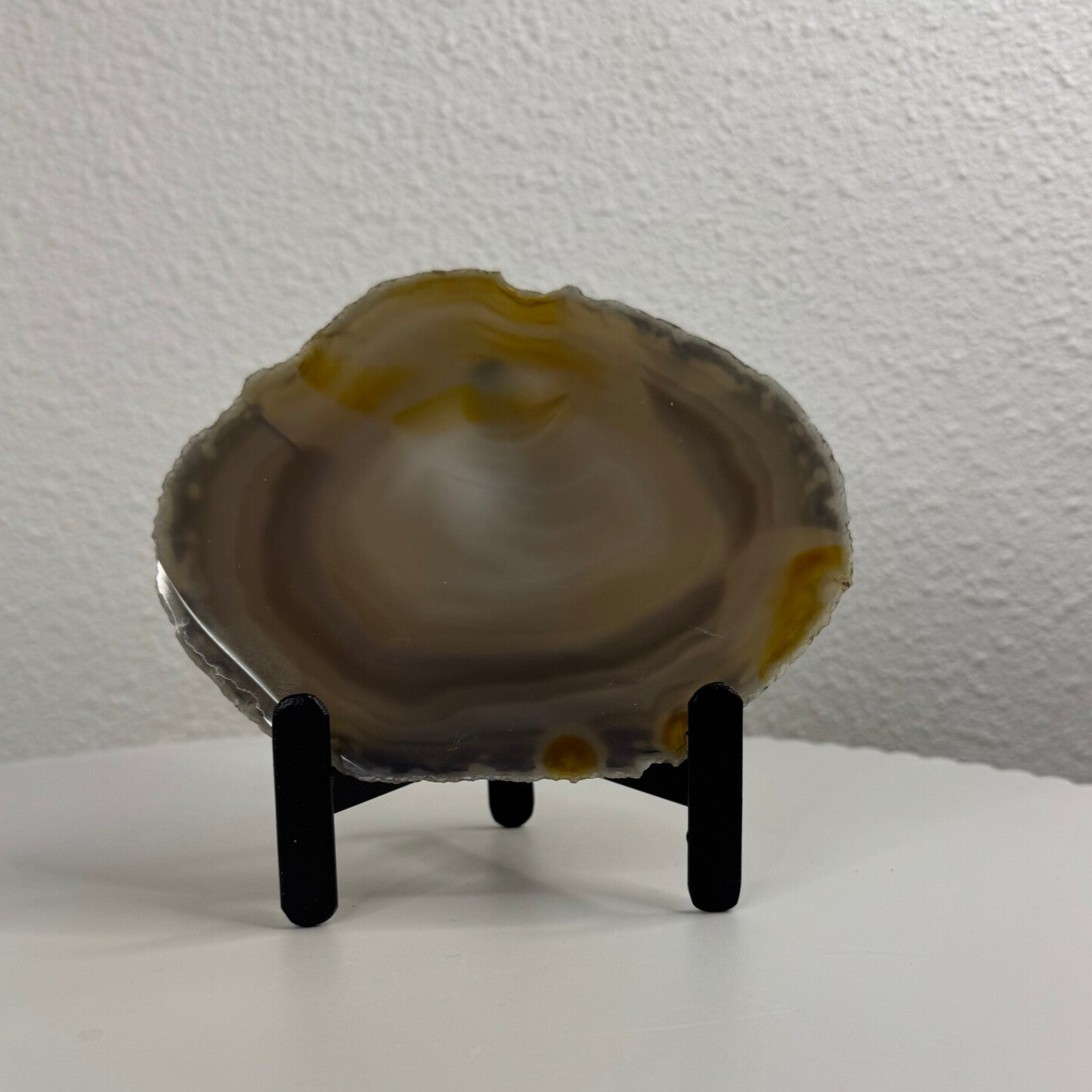 Agaat schijf op standaard 3