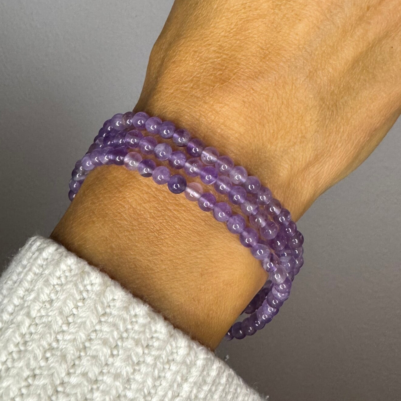Amethist armband 4 mm