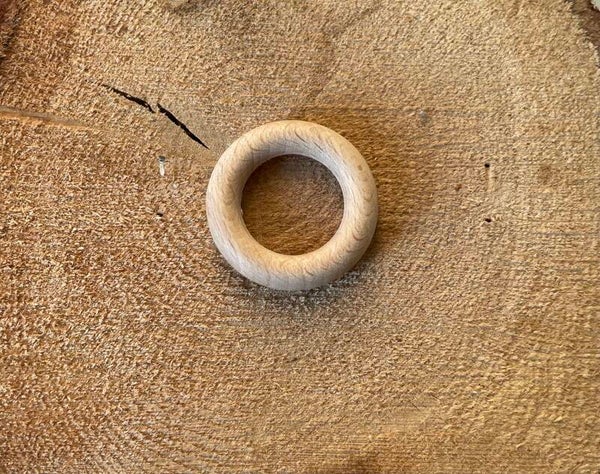 Houten bol ring 30mm